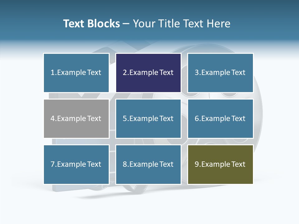 Circle Cinematography Container PowerPoint Template