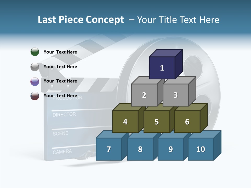 Circle Cinematography Container PowerPoint Template