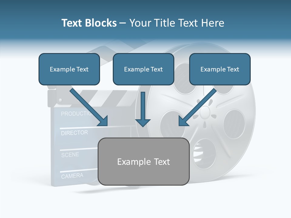 Circle Cinematography Container PowerPoint Template