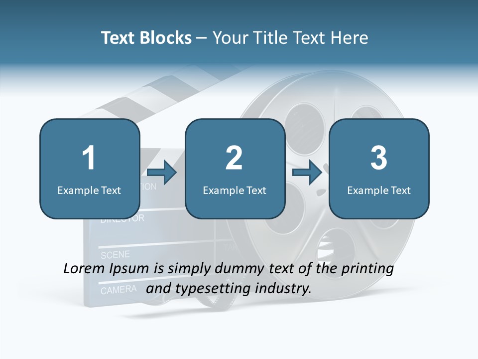 Circle Cinematography Container PowerPoint Template