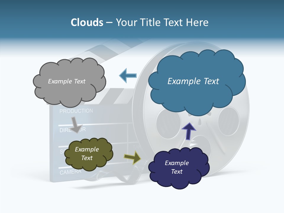 Circle Cinematography Container PowerPoint Template