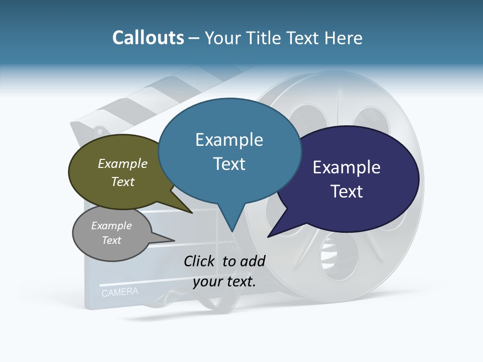 Circle Cinematography Container PowerPoint Template