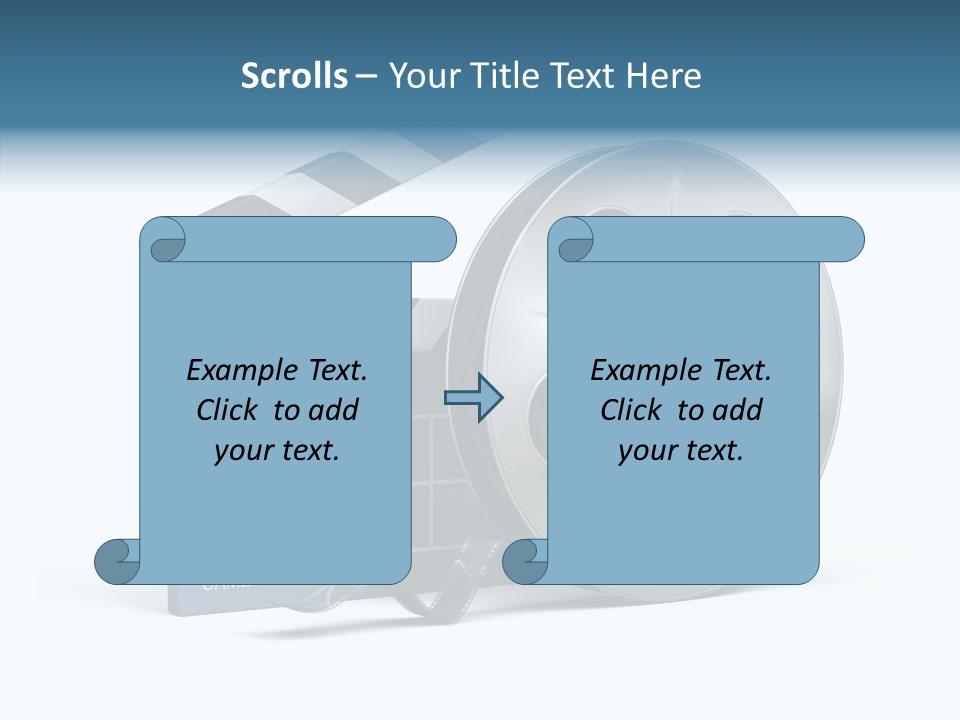 Circle Cinematography Container PowerPoint Template