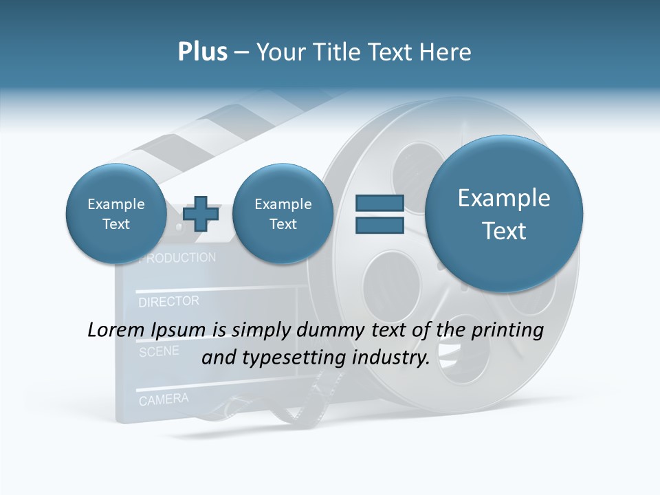 Circle Cinematography Container PowerPoint Template