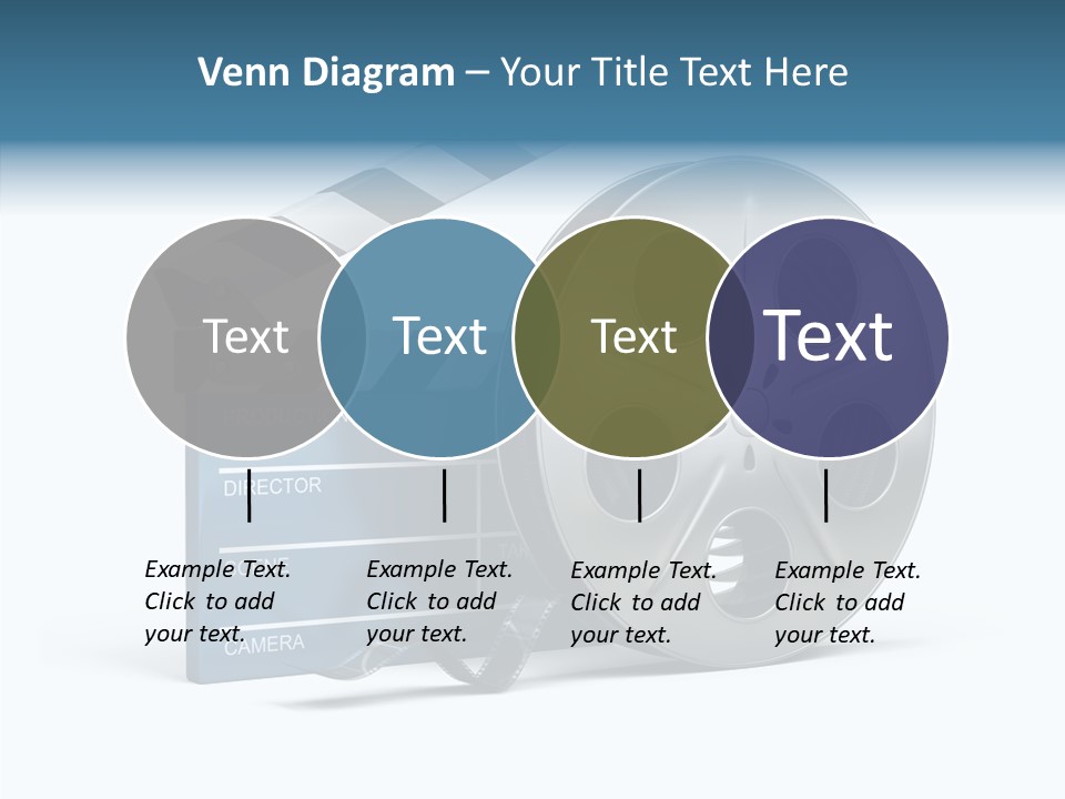 Circle Cinematography Container PowerPoint Template