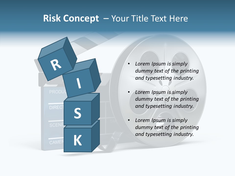 Circle Cinematography Container PowerPoint Template
