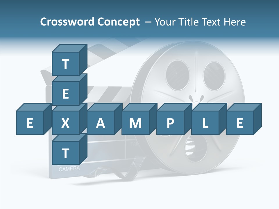 Circle Cinematography Container PowerPoint Template