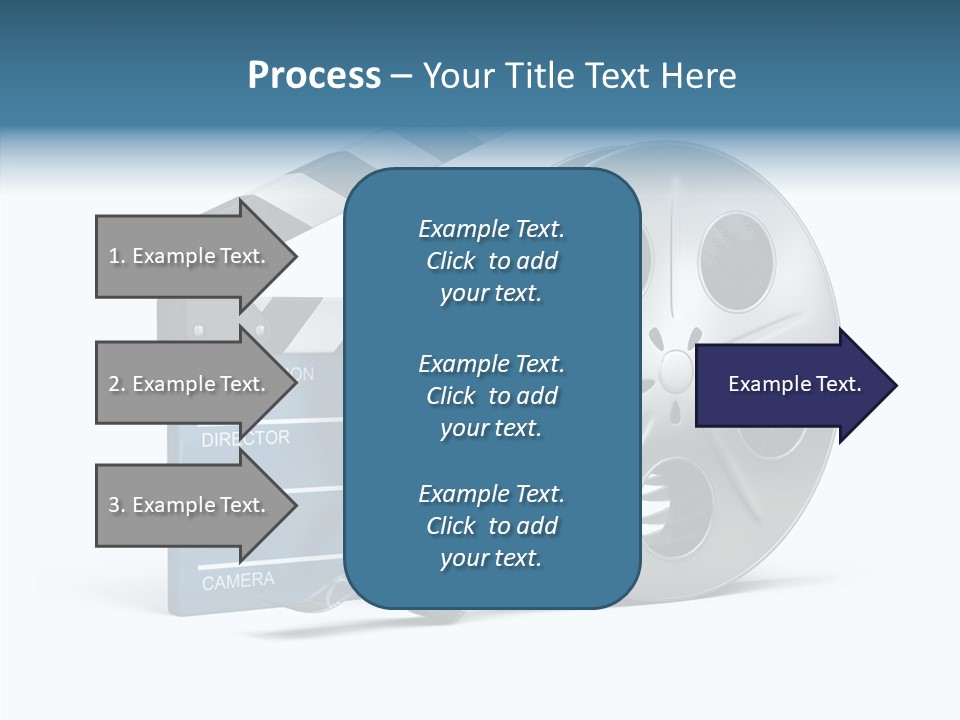 Circle Cinematography Container PowerPoint Template