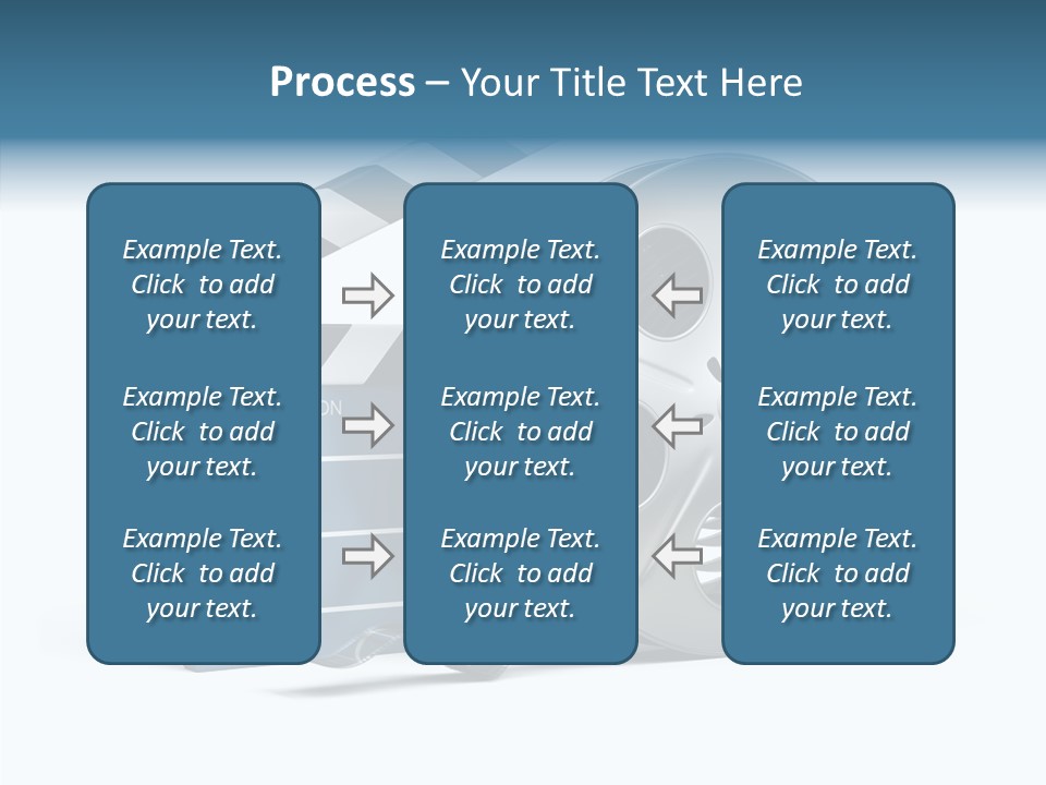 Circle Cinematography Container PowerPoint Template