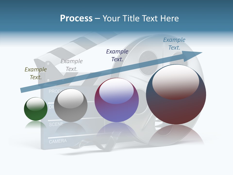 Circle Cinematography Container PowerPoint Template