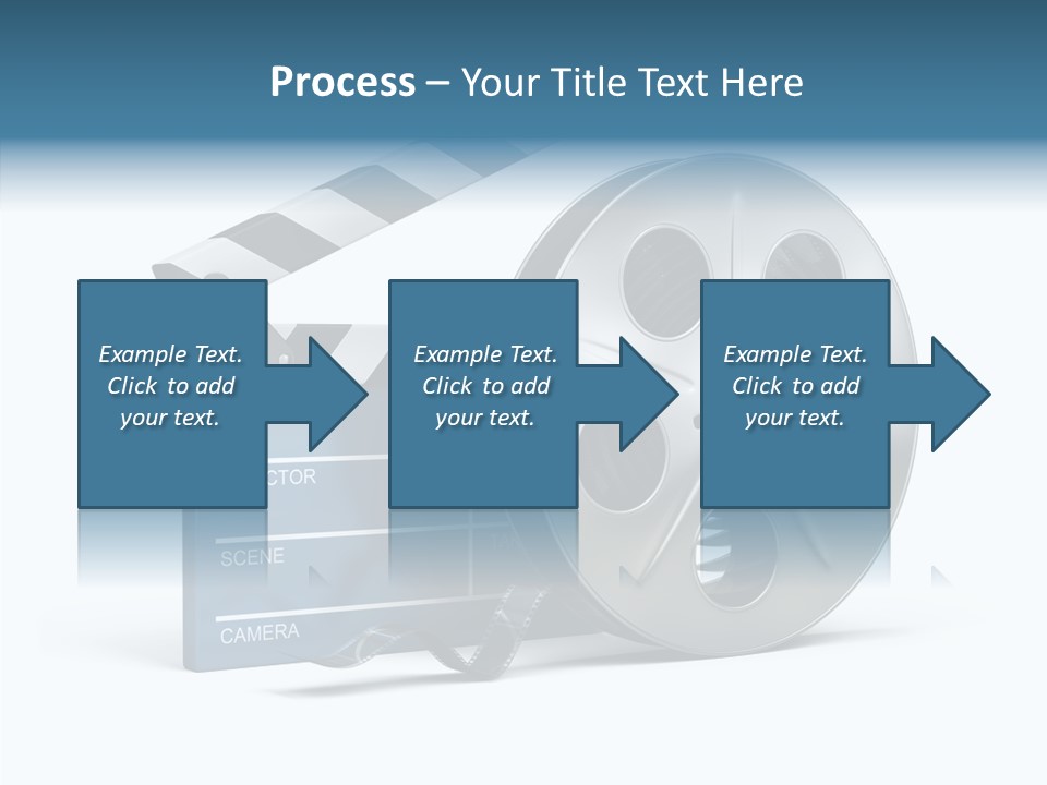 Circle Cinematography Container PowerPoint Template