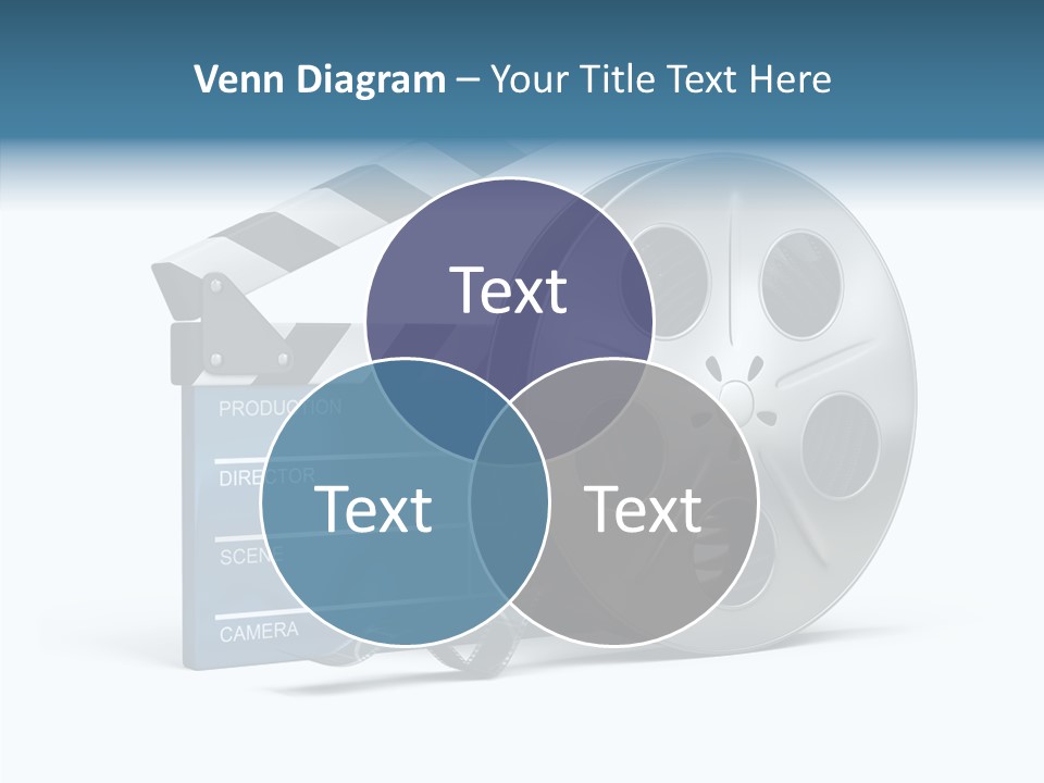 Circle Cinematography Container PowerPoint Template