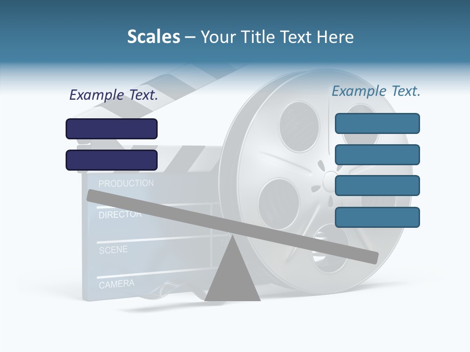 Circle Cinematography Container PowerPoint Template