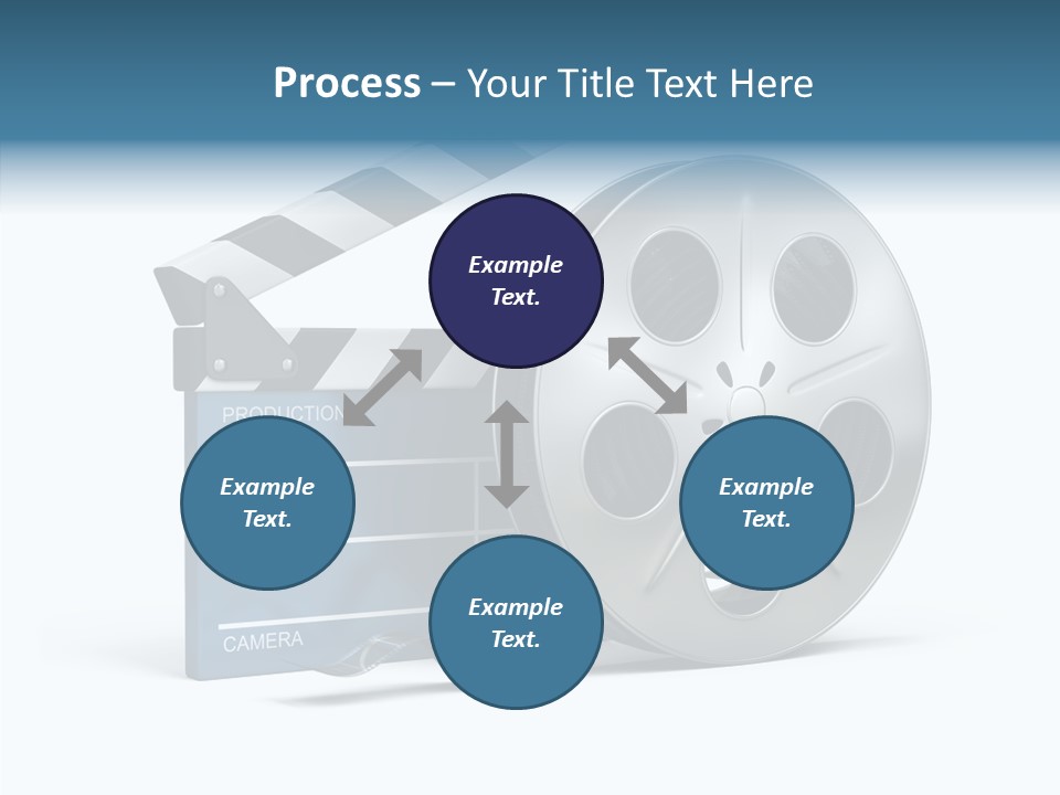 Circle Cinematography Container PowerPoint Template