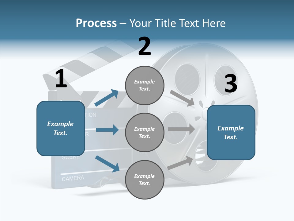 Circle Cinematography Container PowerPoint Template