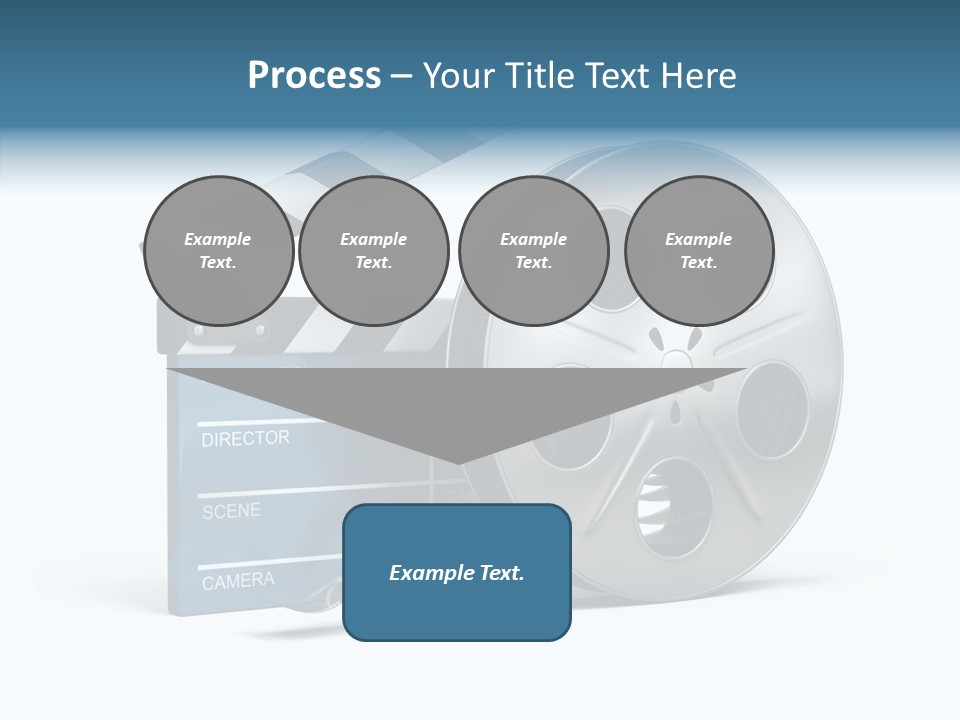 Circle Cinematography Container PowerPoint Template