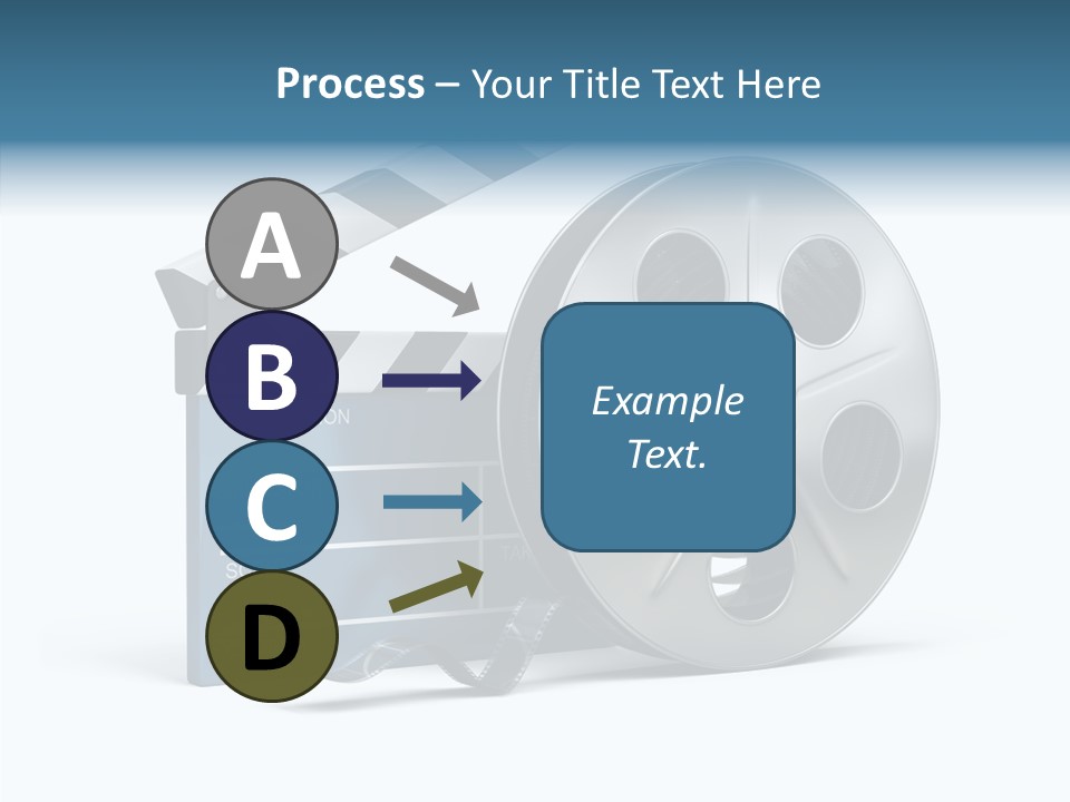 Circle Cinematography Container PowerPoint Template