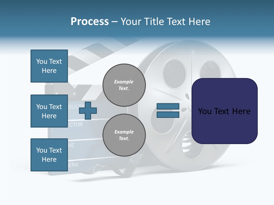 Circle Cinematography Container PowerPoint Template