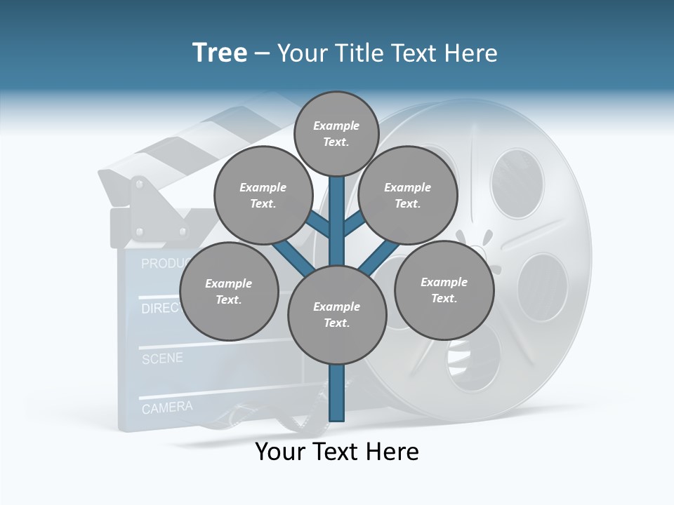 Circle Cinematography Container PowerPoint Template