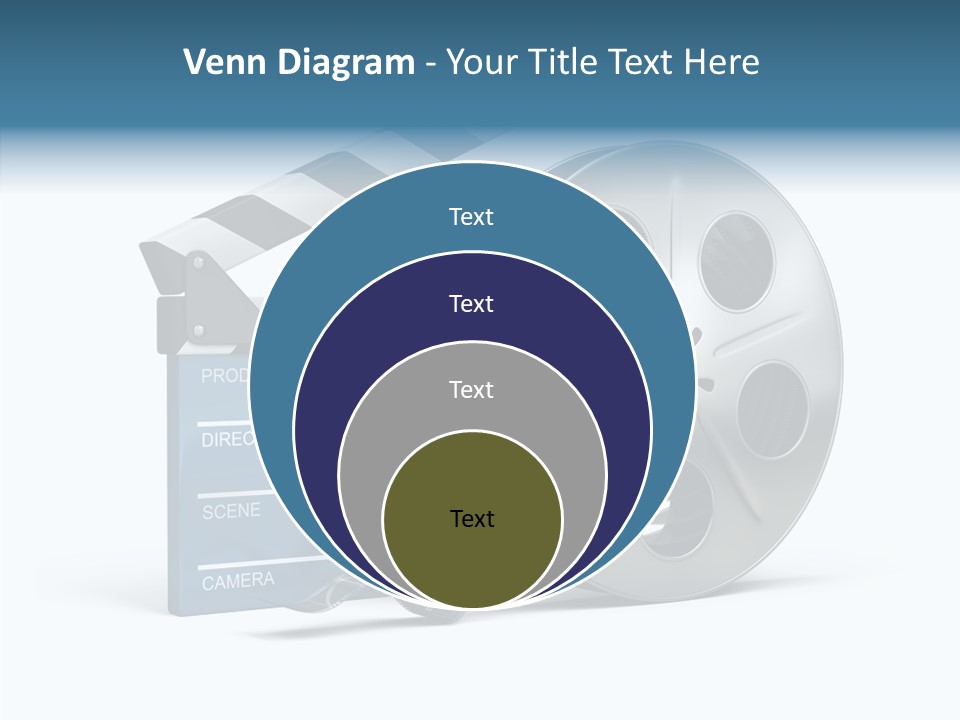 Circle Cinematography Container PowerPoint Template