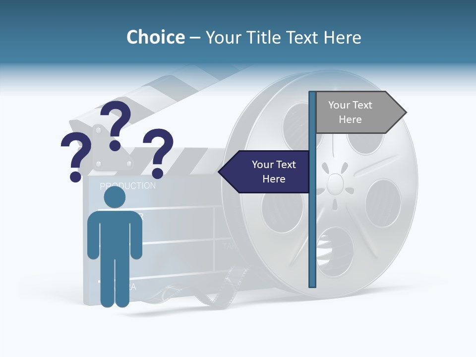 Circle Cinematography Container PowerPoint Template