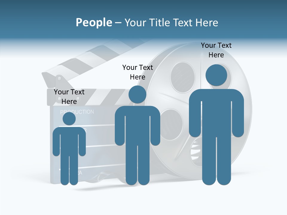 Circle Cinematography Container PowerPoint Template