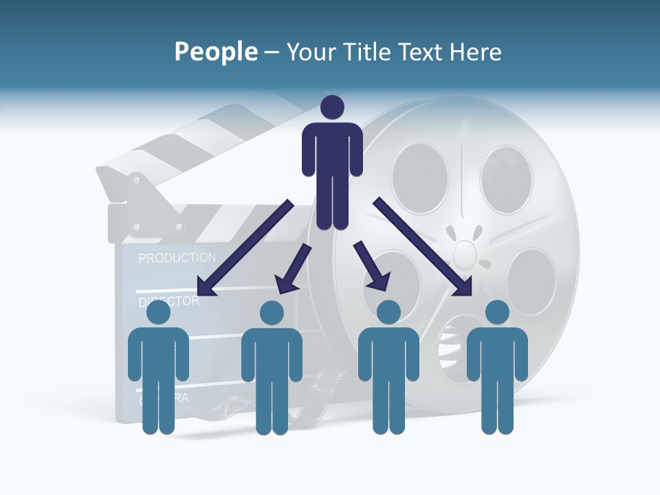 Circle Cinematography Container PowerPoint Template