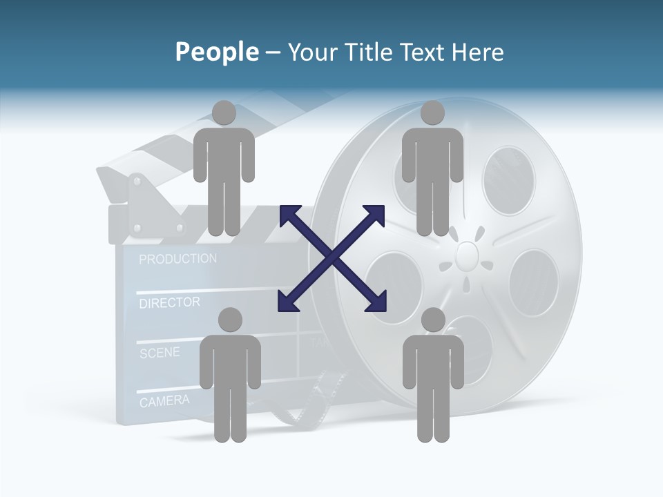 Circle Cinematography Container PowerPoint Template