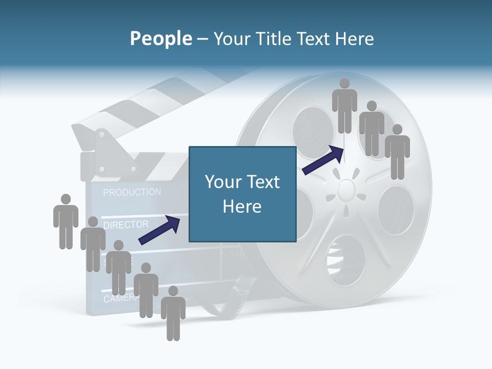 Circle Cinematography Container PowerPoint Template