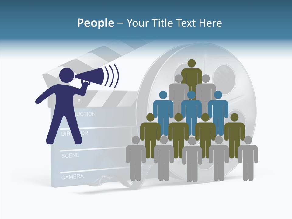 Circle Cinematography Container PowerPoint Template