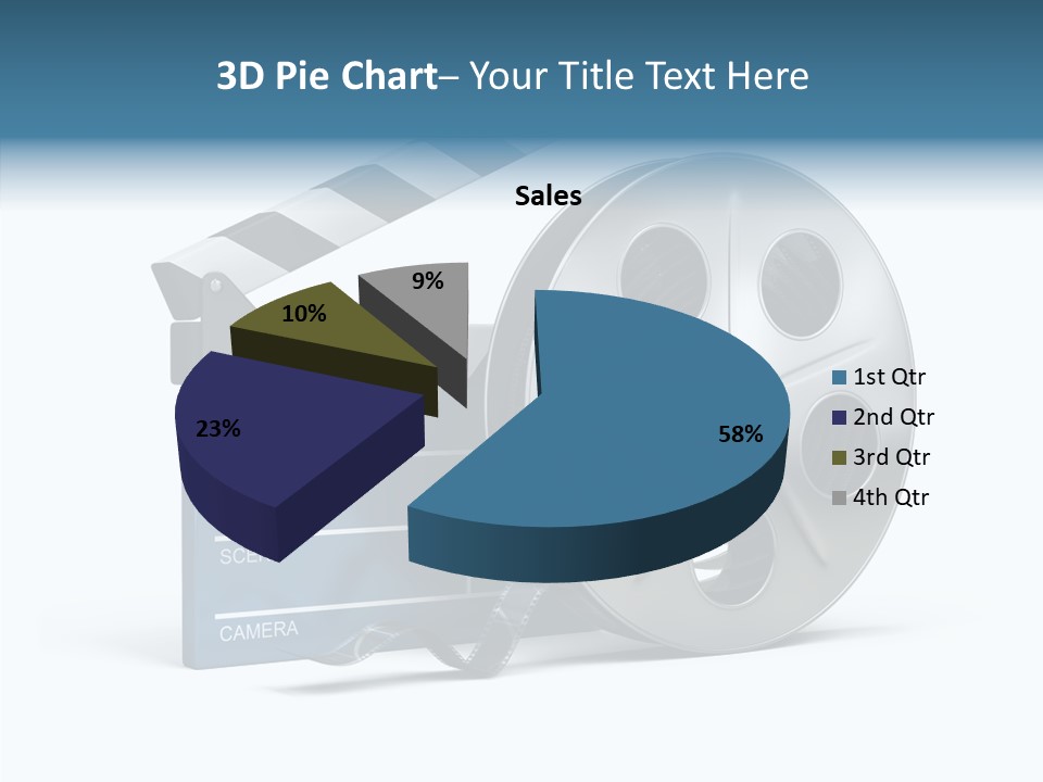 Circle Cinematography Container PowerPoint Template