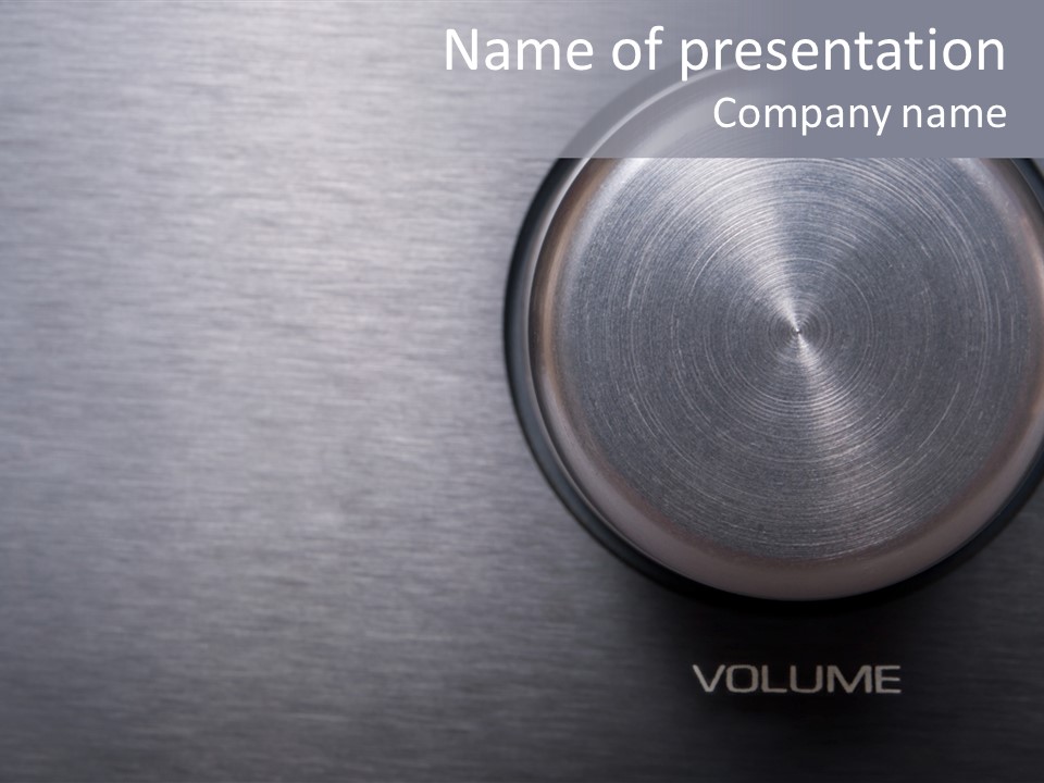 Amp Electronic Metallic PowerPoint Template