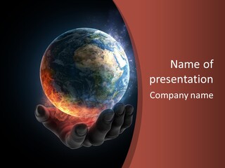 Hand Humanity Sign PowerPoint Template