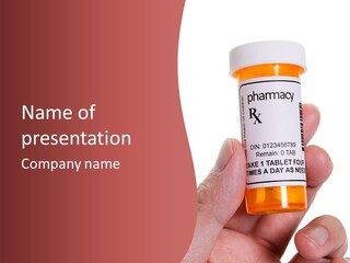 Holding Pill Pharmacy PowerPoint Template