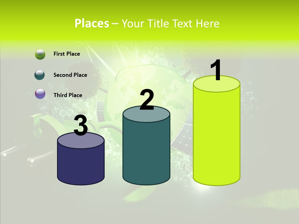 Windmill Produce Photovoltaic PowerPoint Template