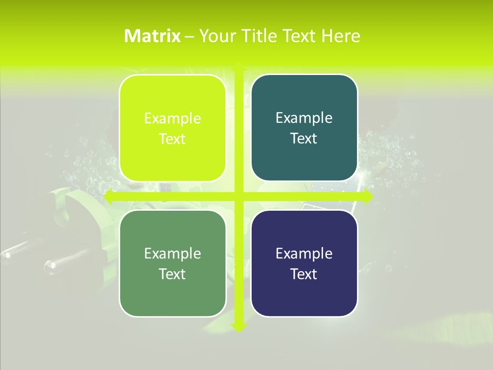 Windmill Produce Photovoltaic PowerPoint Template