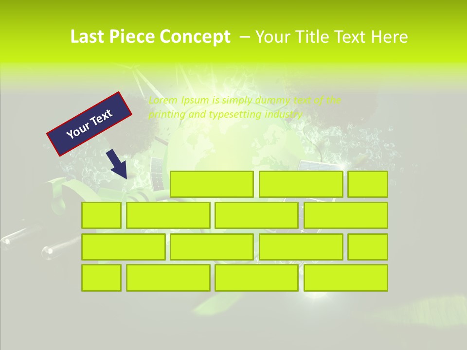 Windmill Produce Photovoltaic PowerPoint Template