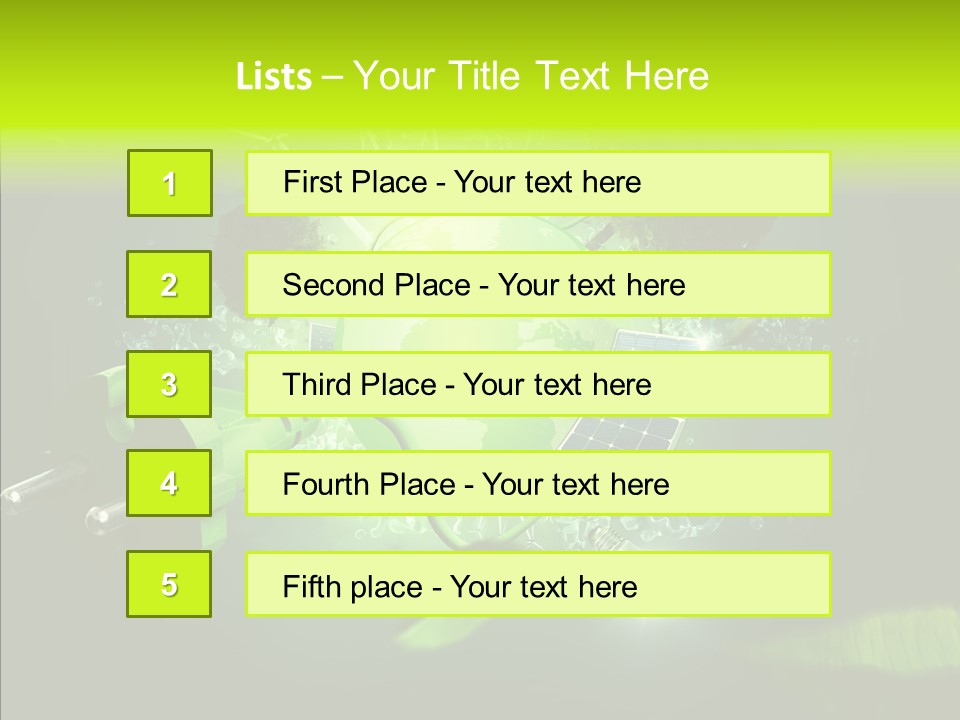 Windmill Produce Photovoltaic PowerPoint Template