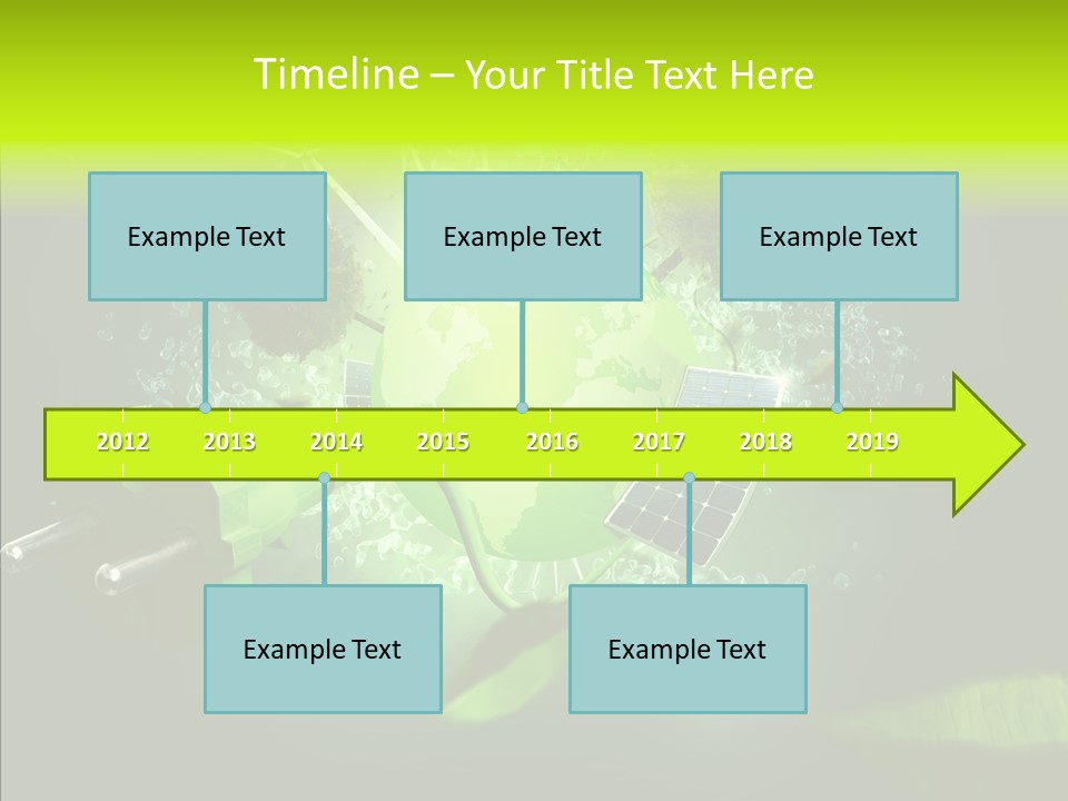 Windmill Produce Photovoltaic PowerPoint Template