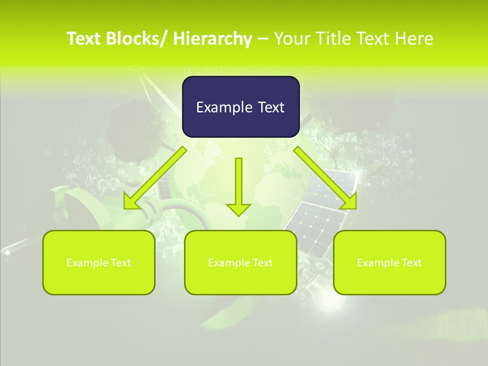 Windmill Produce Photovoltaic PowerPoint Template