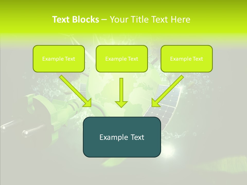 Windmill Produce Photovoltaic PowerPoint Template