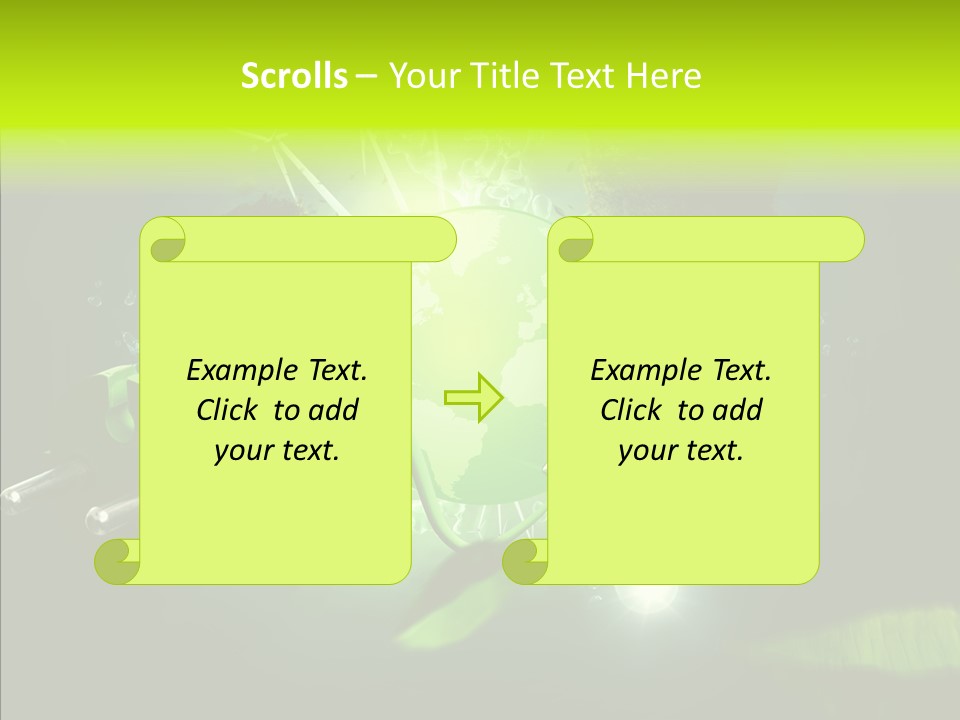 Windmill Produce Photovoltaic PowerPoint Template