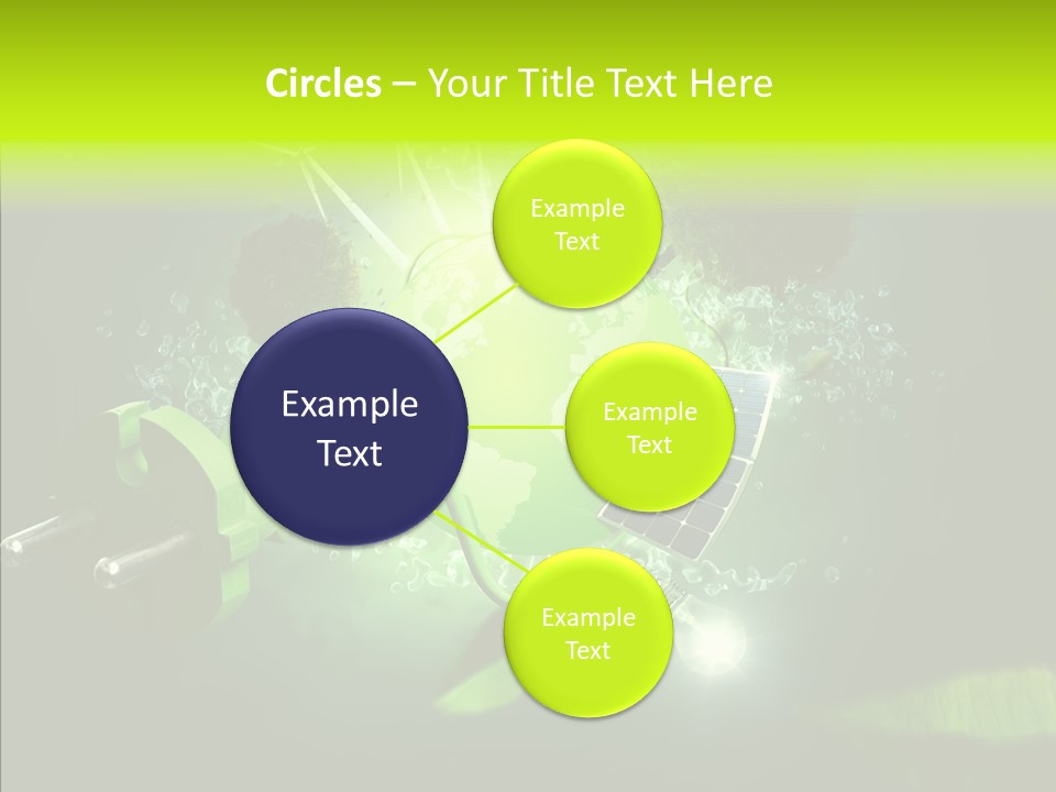 Windmill Produce Photovoltaic PowerPoint Template