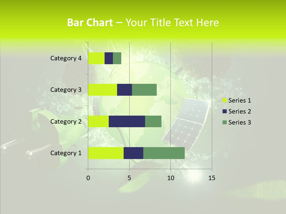 Windmill Produce Photovoltaic PowerPoint Template