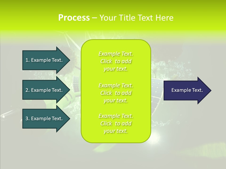 Windmill Produce Photovoltaic PowerPoint Template