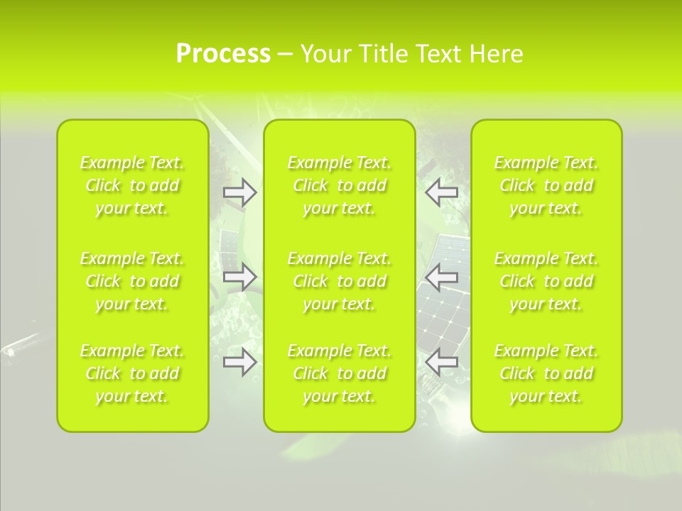 Windmill Produce Photovoltaic PowerPoint Template