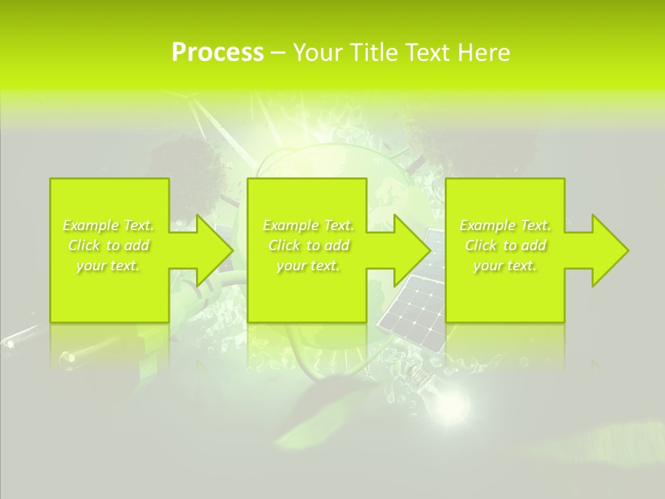 Windmill Produce Photovoltaic PowerPoint Template