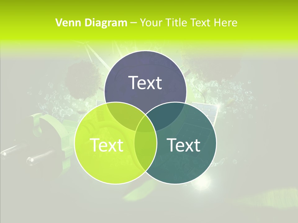 Windmill Produce Photovoltaic PowerPoint Template