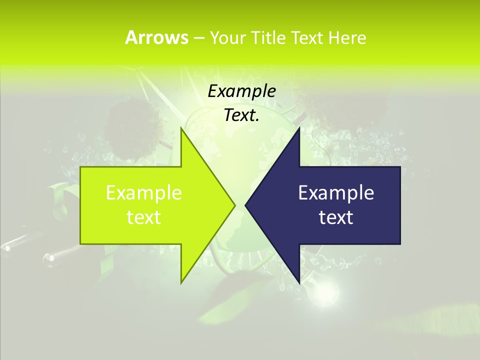 Windmill Produce Photovoltaic PowerPoint Template