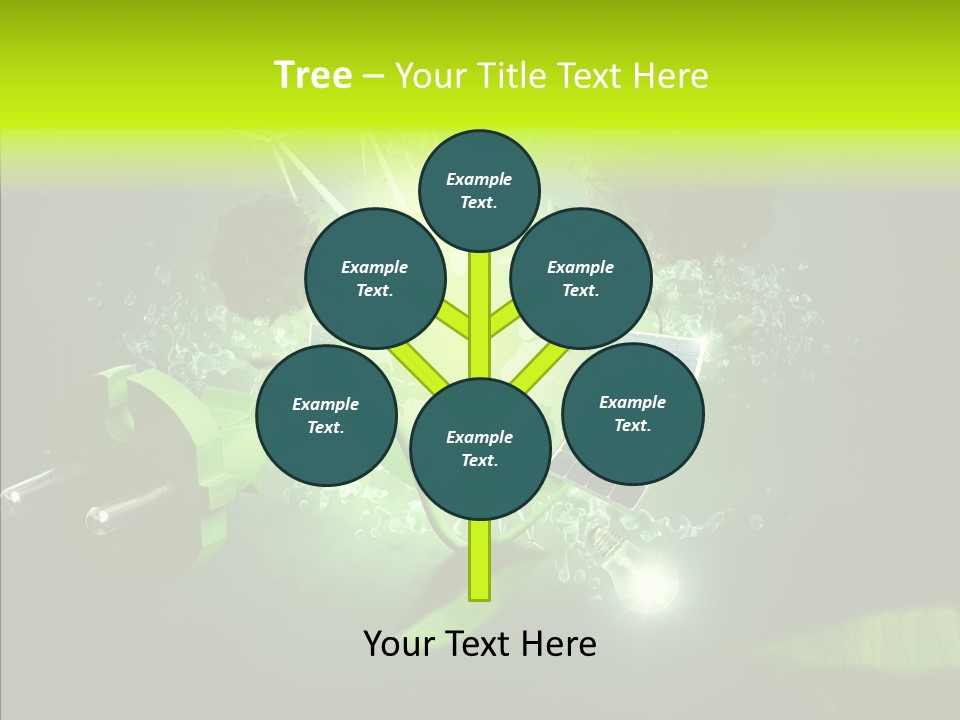 Windmill Produce Photovoltaic PowerPoint Template